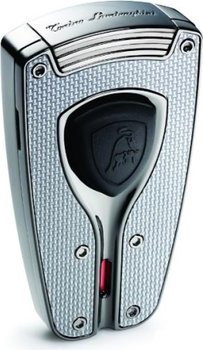 Lamborghini Feuerzeug 'Forza' carbon silber