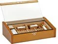 Vega (mahagoni) - Deluxe Glasdeckel Humidor