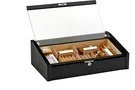 Vega (schwarz) - Deluxe Glas Humidor