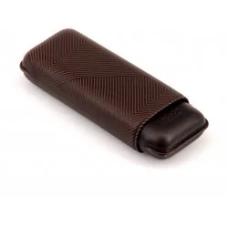 Davidoff Zigarrenetui XL-2 Leder braun 'Blatt'