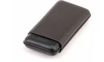 Davidoff Zigarrenetui XL-3 Leder schwarz Blatt