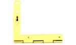Quadrantscharnier vergoldet groß 60 x 56 mm