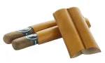 Lubinski Zigarrenetui Leder 2 Robusto cognac Foto 4