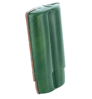 Lubinski Zigarrenetui Leder 2 Robusto grün