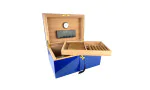 Zigarren Humidor Blau mit kubanischer Flagge für 100 Zigarren Foto 6