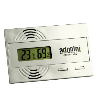 Adorini digitales Hygrometer & Thermometer Silber Foto 5