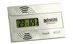 Adorini digitales Hygrometer & Thermometer Silber Foto 5