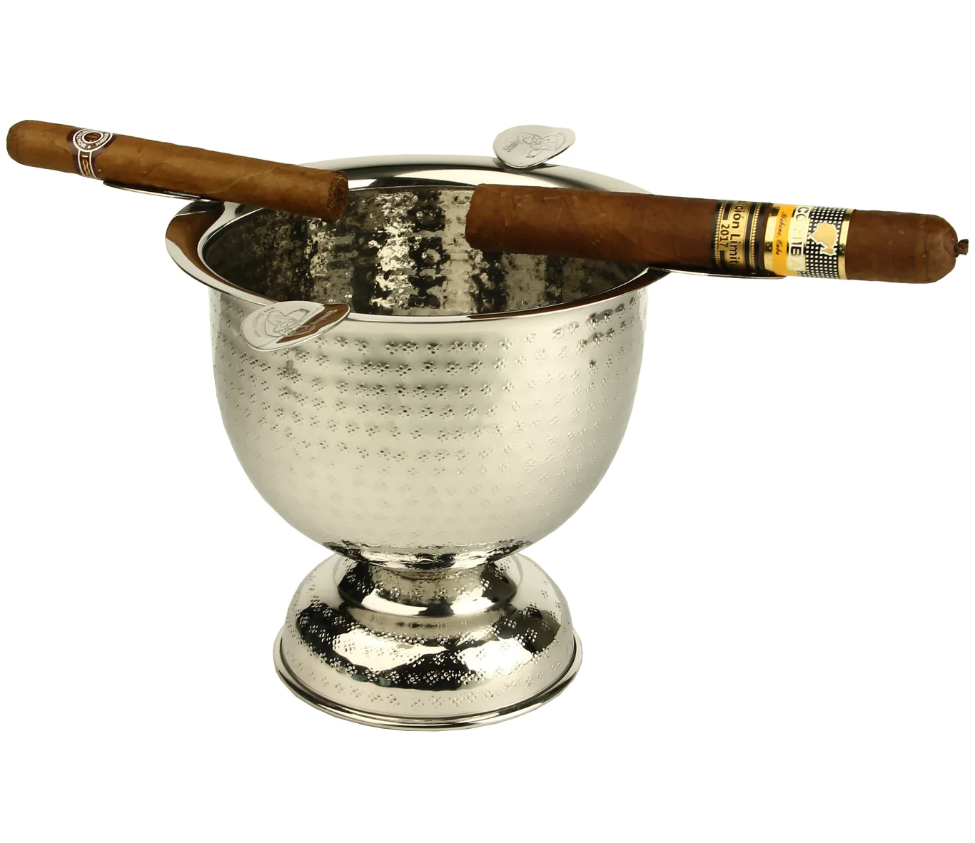 Stinky Zigarren-Autoaschenbecher aus poliertem Edelstahl für 1 Zigarre