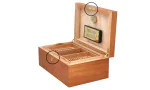 Humidor Einbauschloss Set gold Foto 6