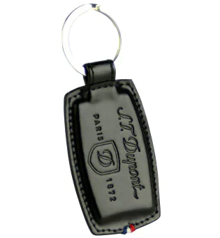 S.T. Dupont Schlüsselanhänger schwarz Leder 3053
