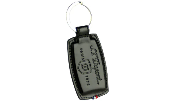 S.T. Dupont Schlüsselanhänger schwarz Leder 3053