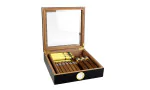 BigSmoke Humidor schwarz mit Glasdeckel Foto 3