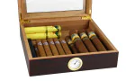 BigSmoke Humidor Set braun mit Glasdeckel Foto 5
