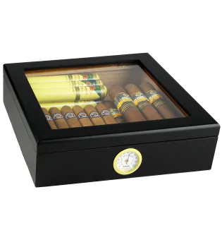 BigSmoke Humidor schwarz mit Glasdeckel Foto 9