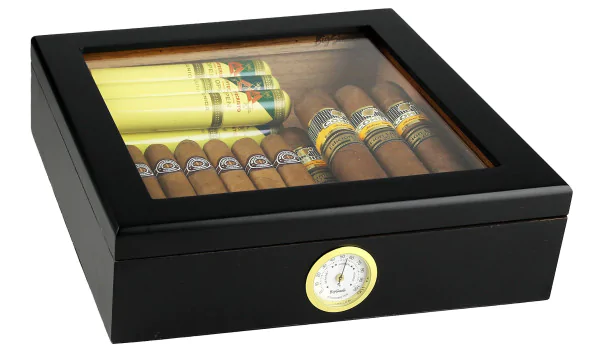 BigSmoke Humidor schwarz mit Glasdeckel Foto 9