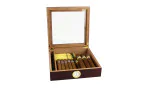 BigSmoke Humidor braun mit Glasscheibe Foto 3