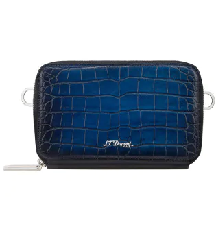 S.T. Dupont Le Grand Atelier Zigarren Umhängetasche Blau 141352