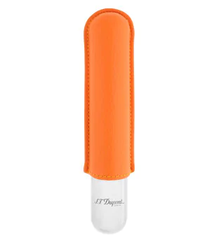 S.T. Dupont Zigarrenetui orange chrom 183166