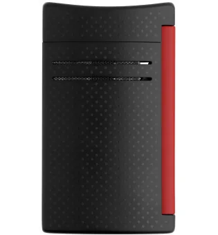 S.T. Dupont Maxijet Feuerzeug Mattschwarz & Rot