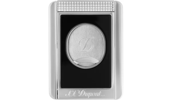 S.T. Dupont Doppelklingencutter mit Zigarrenständer Schwarz & Chrom