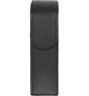 adorini Taschen Zigarrenetui 2 Zigarren schwarz, schwarze Naht