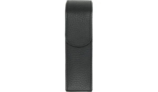 adorini Taschen Zigarrenetui 2 Zigarren schwarz, schwarze Naht