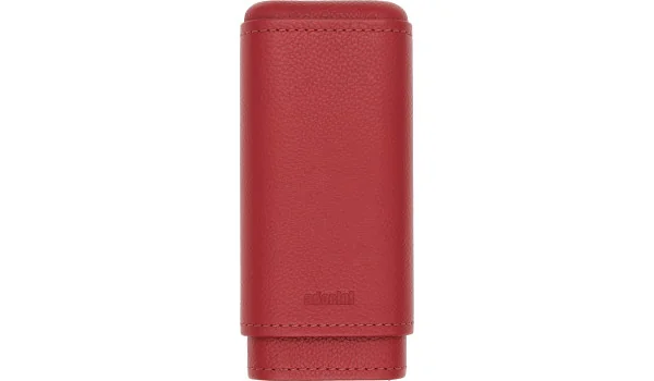 adorini Zigarrenetui Echtleder rot 2-3 Zigarren