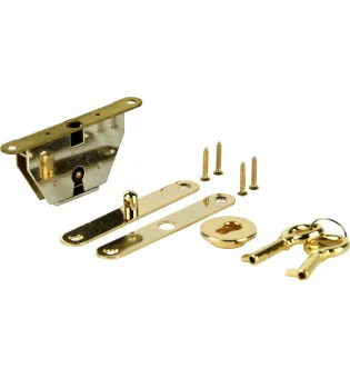 Humidor Einbauschloss Set gold