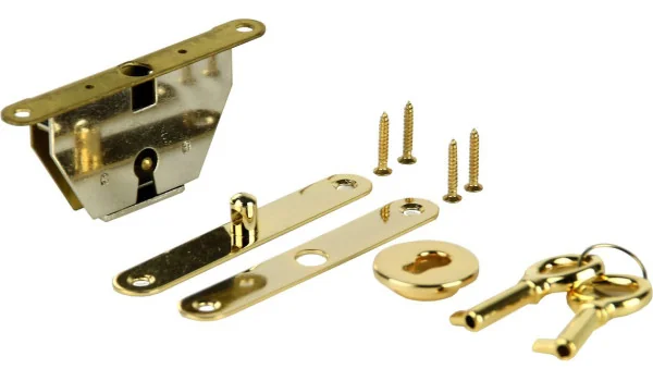 Humidor Einbauschloss Set gold