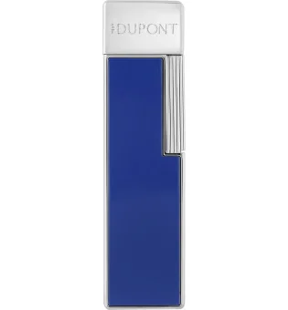 S.T. Dupont Twiggy Feuerzeug Naturlack Blau Chrom 030115
