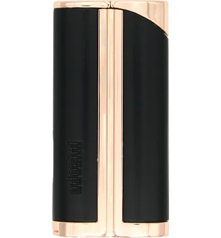 adorini Curve Jetfeuerzeug Einflammig Schwarz / Rosegold inkl. Zigarrenbohrer
