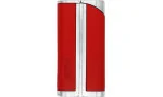 adorini Single Jet Curve Lighter Red / Satin Silver incl. Cigar Punch Foto 5