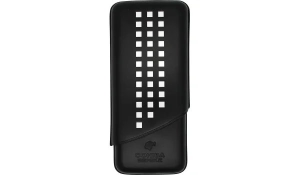 Cohiba Behike 3-er Zigarrenetui Echtleder Schwarz Foto 2