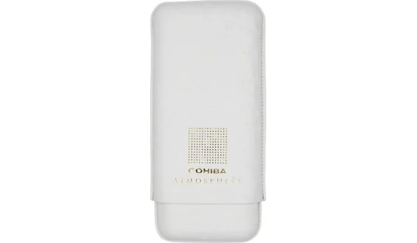 Cohiba Atmosphere Zigarrenetui Leder weiß und gold