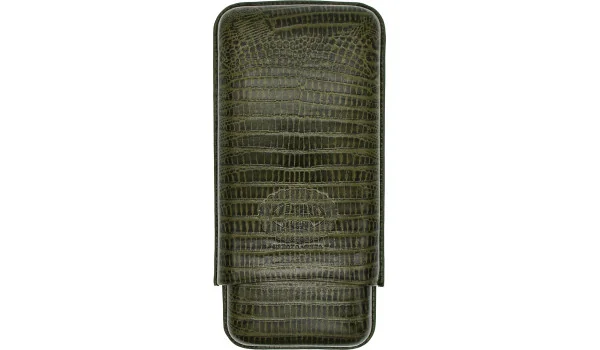 Hoyo de Monterrey Zigarrenetui Leder grün für 3 Zigarren