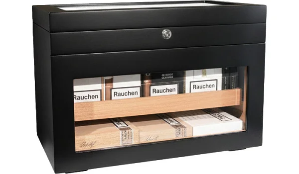 adorini Humidor Portico Deluxe schwarz Foto 4