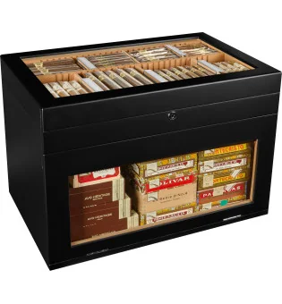 adorini Humidor Portico Deluxe schwarz
