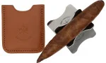 Les Fines Lames Zigarrenbank mit Lederetui Cognac Foto 2