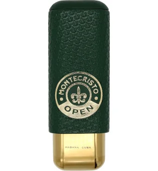 Montecristo Open Zigarrenetui Leder und Metall für 2 Zigarren