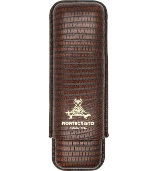 Montecristo Zigarrenetui Leder braun für 2 Zigarren