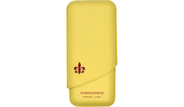 Montecristo Zigarrenetui gelb für 3 Zigarren