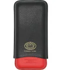 Partagas Serie Lederetui schwarz und rot mit goldenem Logo