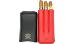 Partagas Serie Lederetui schwarz und rot mit goldenem Logo Foto 2