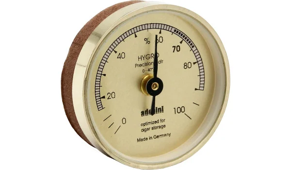 adorini Hygrometer gold mit Dichtungsband