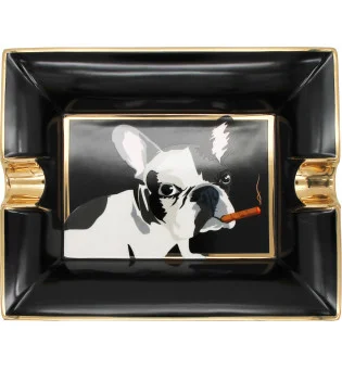 Siglo Aschenbecher Hund schwarz