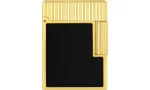 S.T. Dupont Ligne 1 Feuerzeug schwarzer Lack Gelbgold C14120