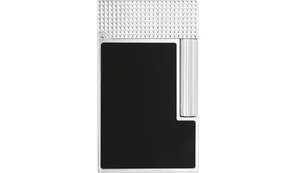 S.T. Dupont Ligne 2 Feuerzeug Palladium und matt schwarz C16602