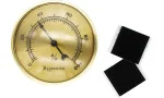 Hygrometer groß standard gold Foto 2