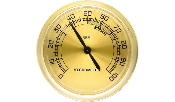 Hygrometer medium standard gold