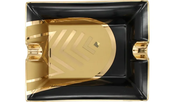 La Casa del Habano Aschenbecher schwarz und gold